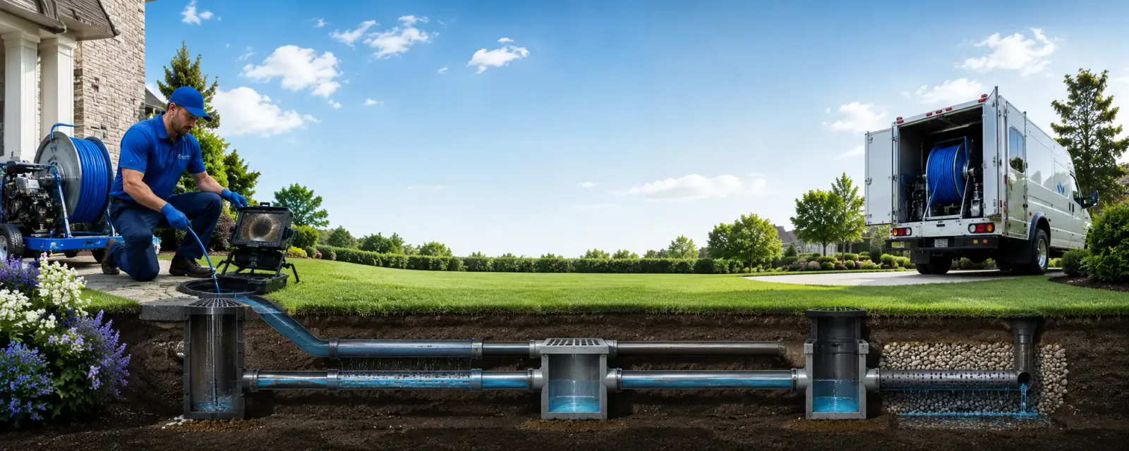 Outdoor drain cleaning information for Glasco, KS